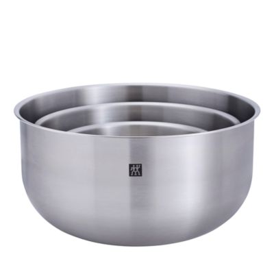 3 Piece Stainless Steel Nesting Bowls Set