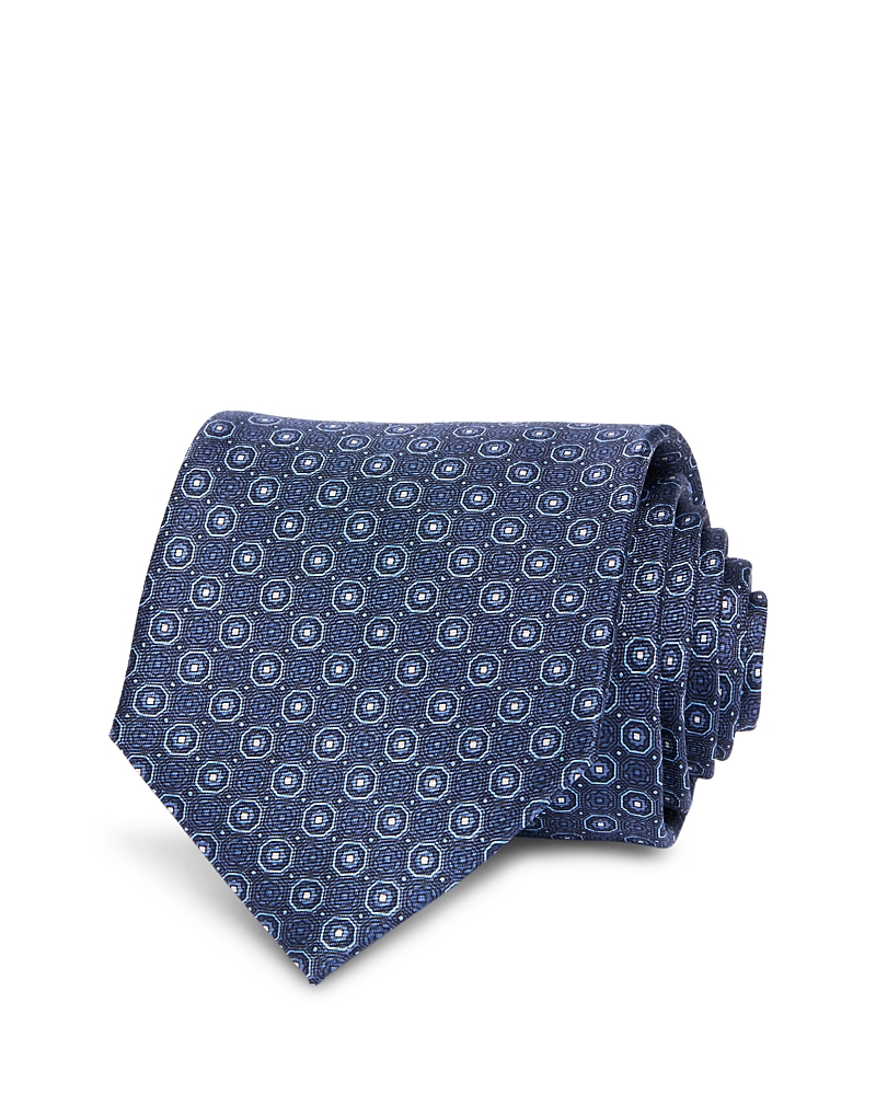 The Men's Store At Bloomingdale's Printed Silk Neck Tie - Exclusive In Blue