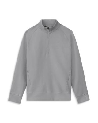 Overzip Mock Neck Sweatshirt