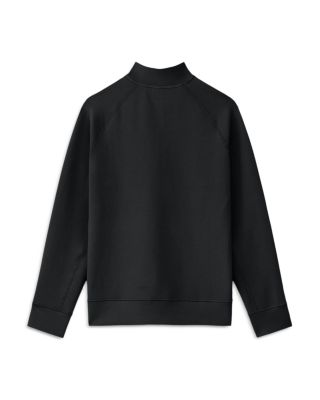 Overzip Mock Neck Sweatshirt