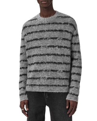 Dissolved Striped Crewneck Sweater  
