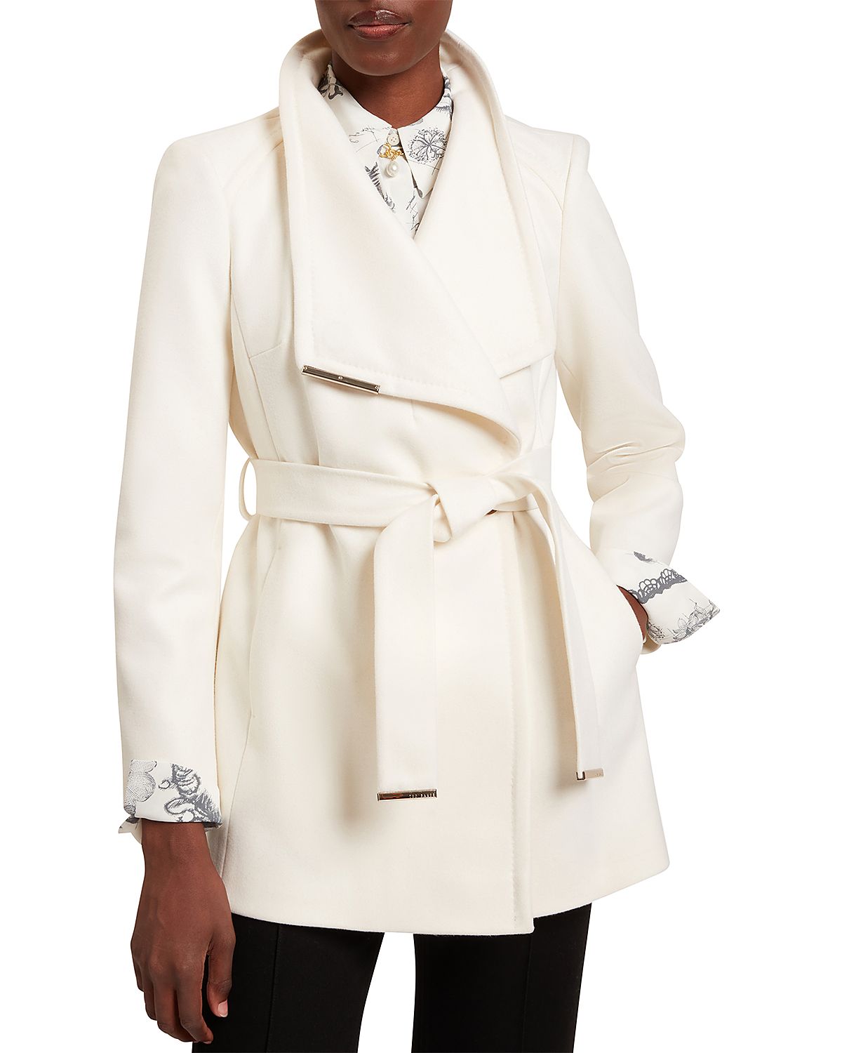 Ted Baker Rosess Wool Blend Wrap Coat