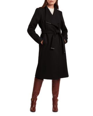 Rose Wool Blend Wrap Coat