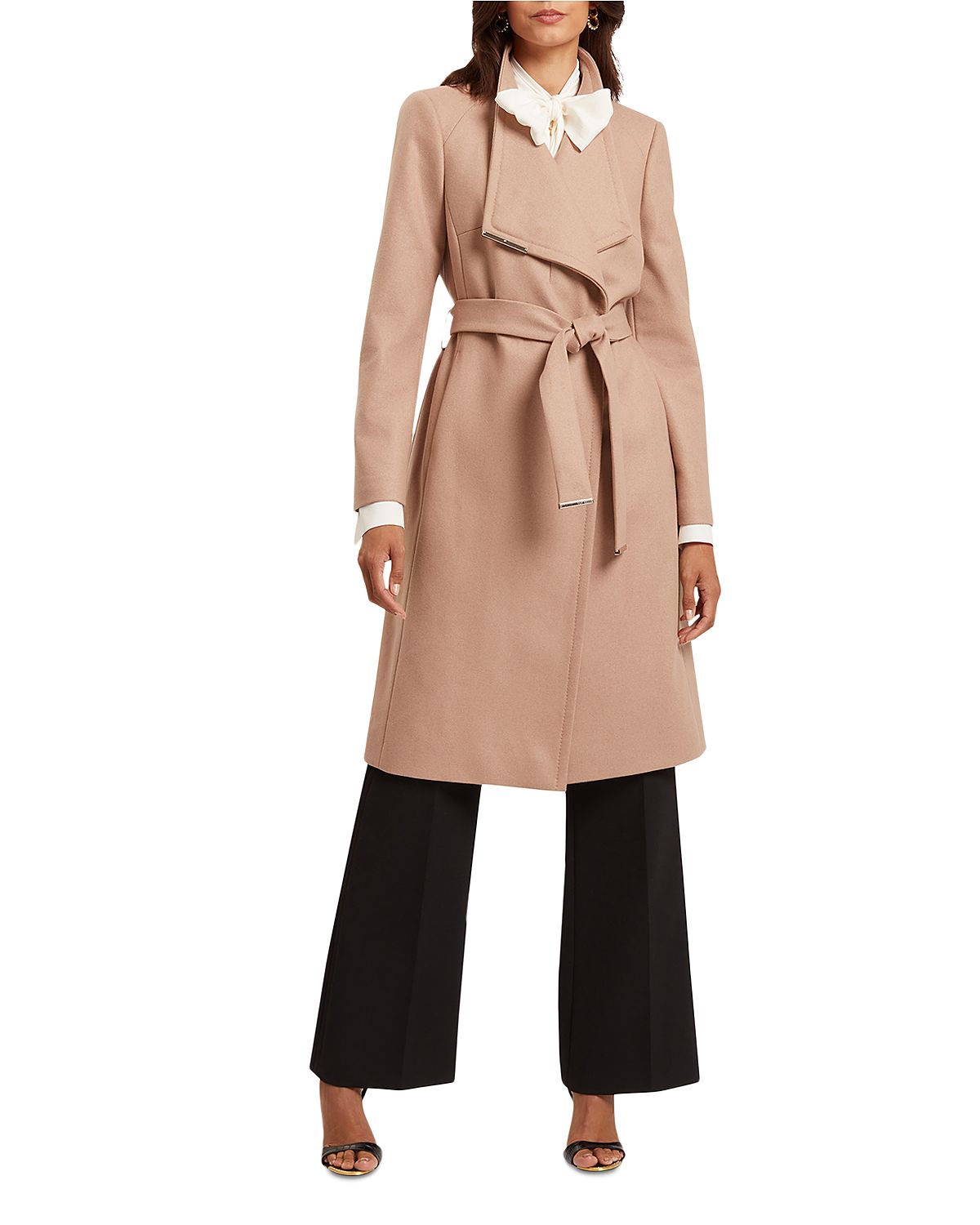 Ted Baker Rose Wool Blend Wrap Coat