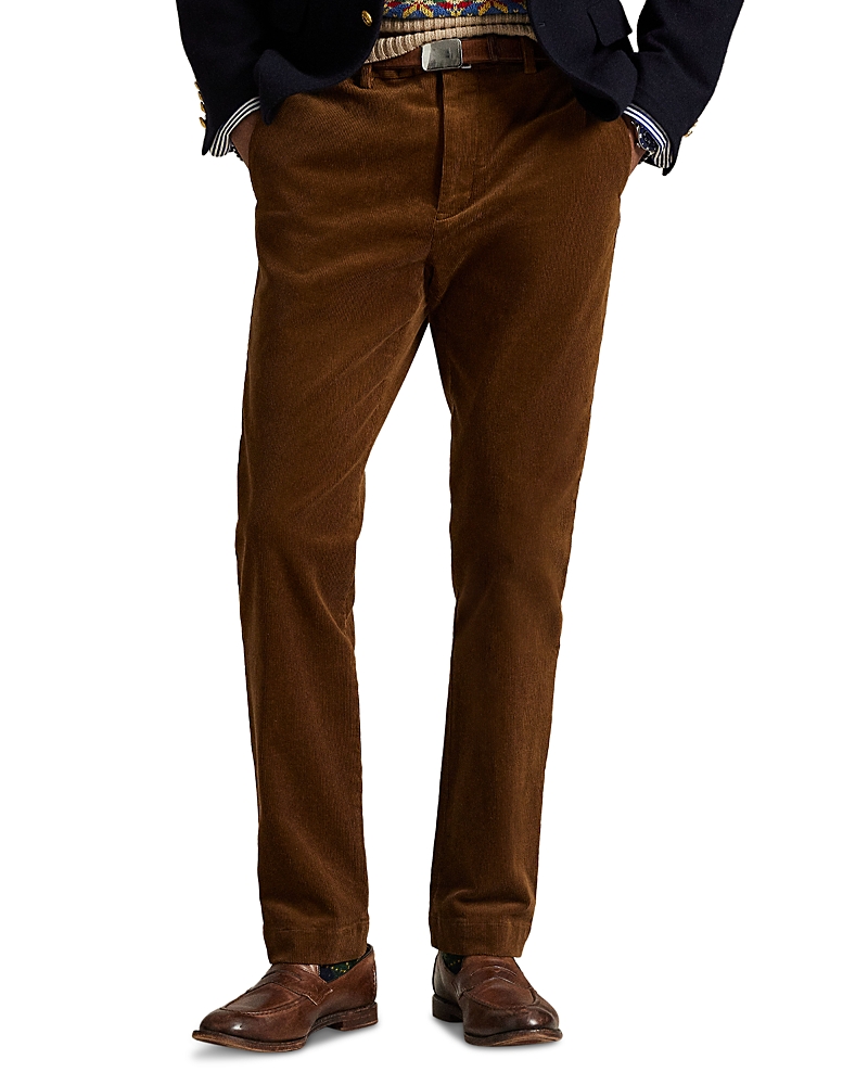 Polo Ralph Lauren Andover Slim Fit Stretch Corduroy Pants In Brown