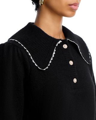 Collared V Neck Sweater - Exclusive