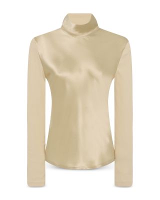 Bias Turtleneck Top
