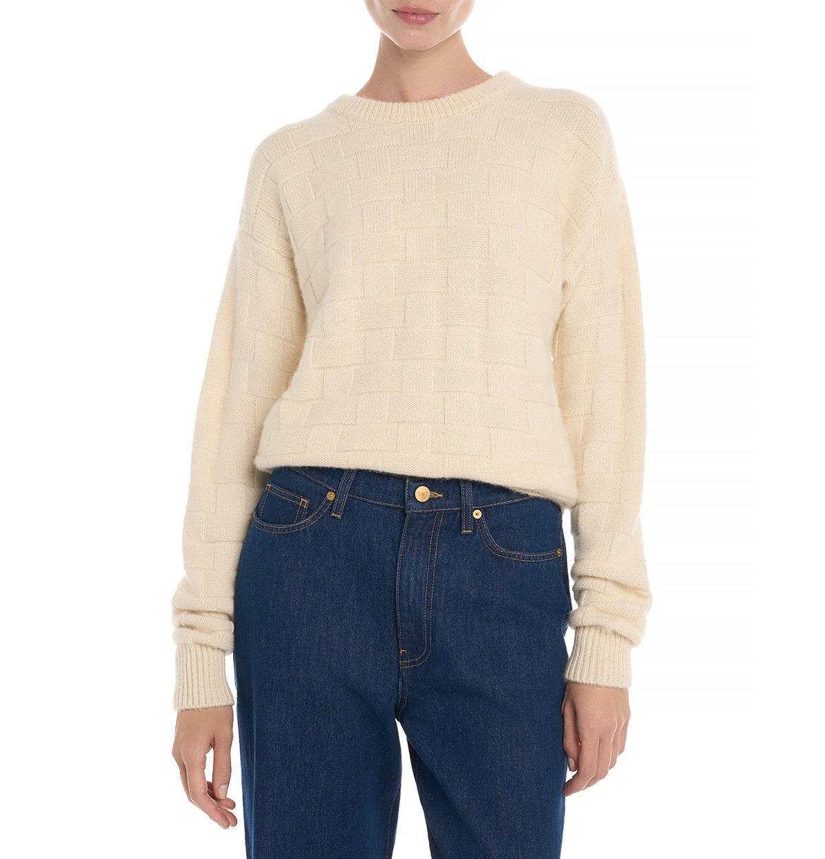 Tove Etoile Cashmere & Alpaca Sweater in Cream