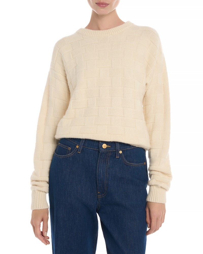 Tove Etoile Cashmere & Alpaca Sweater in Cream
