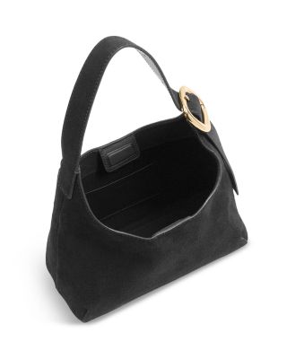 Puff Suede Shoulder Bag