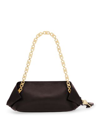 Scarf Leather Shoulder Bag
