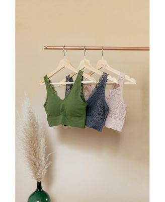 Soft V Lace Reversible Bralette