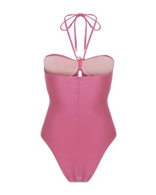 Seashell Halterneck One Piece Swimsuit