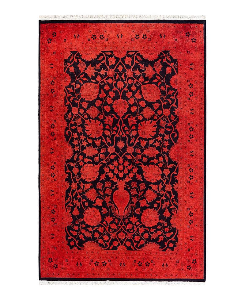 Bloomingdale's Fine Vibrance M1411 Area Rug, 4'1x6'4 In Red