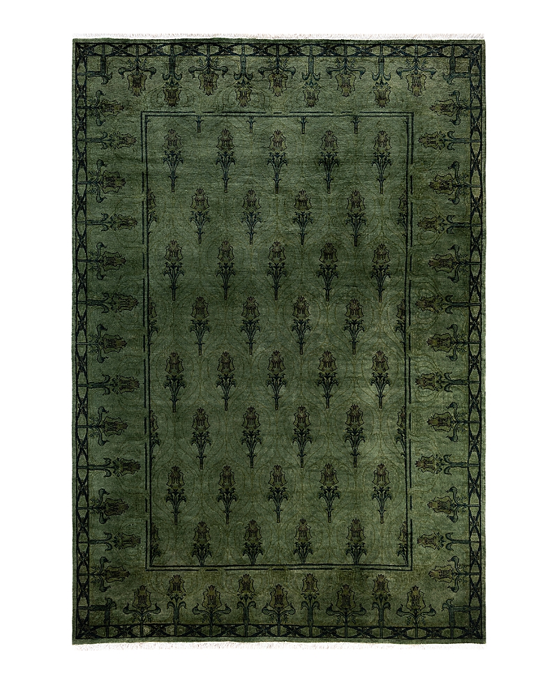 Bloomingdale's Fine Vibrance M982 Area Rug, 6'2x9'0 In Green