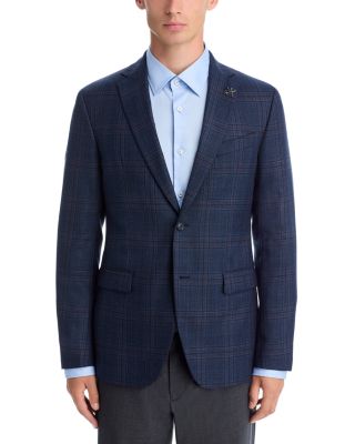 Slim Fit Plaid Sport Coat