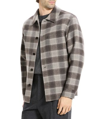 Wool & Cashmere Check Overshirt