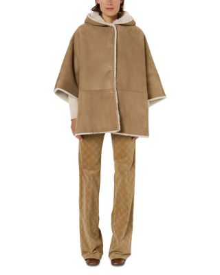 Marion Shearling Cape Jacket