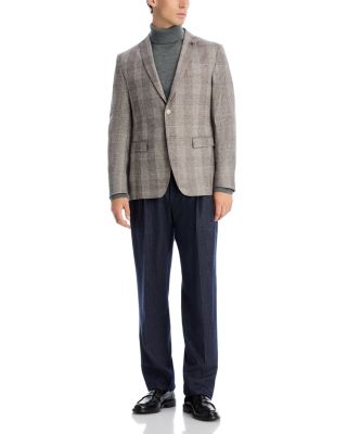 Varick Slim Fit Jersey Plaid Sport Coat