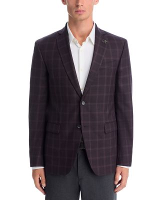 Slim Fit Tonal Plaid Sport Coat