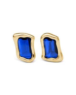 Molten Glass Statement Stud Earrings