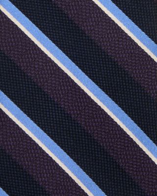 Silk Classic Stripe Tie - Exclusive