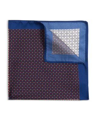 Geometric Quadrant Silk Pocket Square - Exclusive