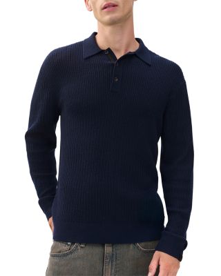 Crawford Wool & Cashmere Blend Polo Sweater