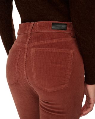 Bridget Boot High Rise Instasculpt™ Corduroy Crop Jeans in Terracotta