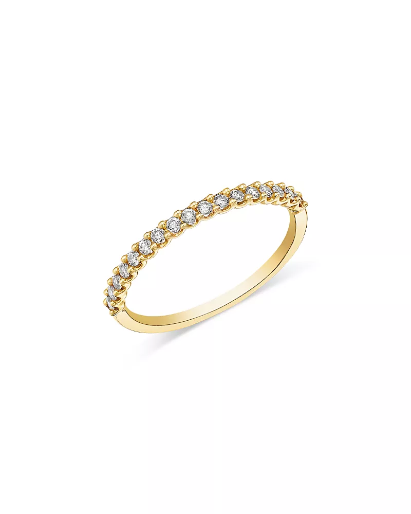 Bloomingdale's Fine Collection Diamond Stack Band in 14K Yellow Gold, 0.25 tcw