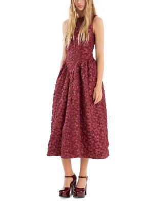 Jacquard Midi Dress