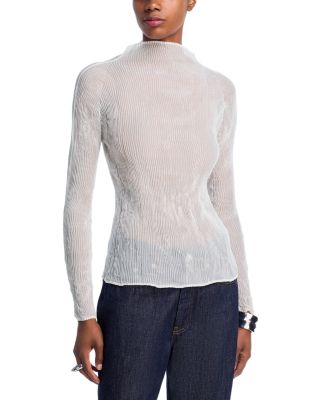 Issey Miyake - Chiffon Twist Long Sleeve Top