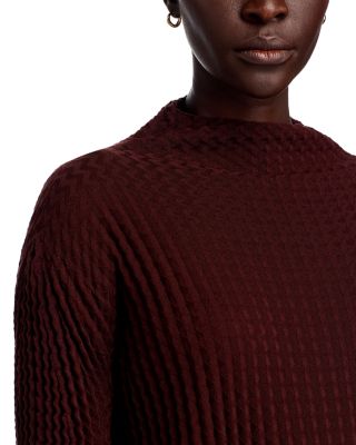 Spongy Mock Neck Dress