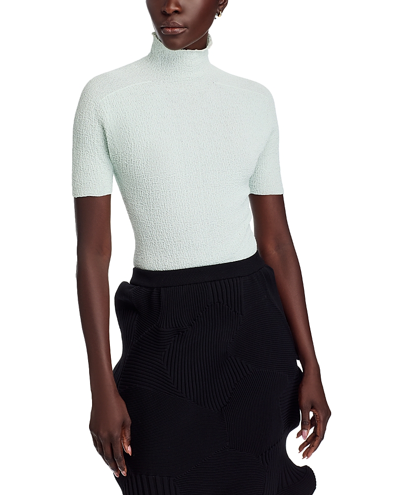 Issey Miyake Body Knit Top In Green