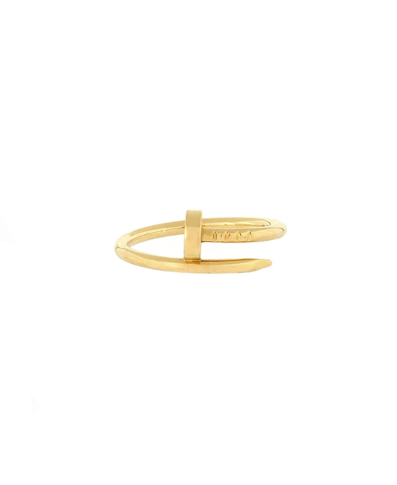 Pre-owned Pre-owned Cartier Cartier Small Juste Un Clou Ring 18k Gold