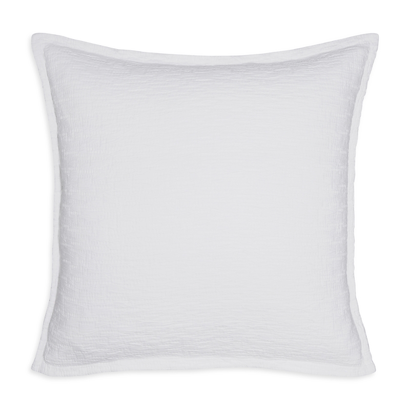 Hudson Park Collection Textured Italian Matelasse Euro Sham Set - Exclusive In White