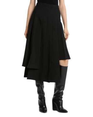 Asymmetrical Pleated Skirt