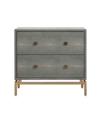 Pesce Shagreen Nightstand in Grey