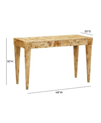 Brandyss Burl Work Desk in White