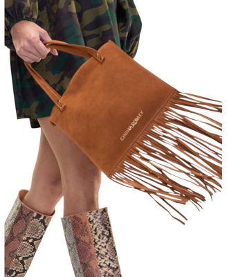 Felicity Fringe Suede Tote