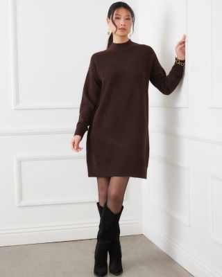 Mock Neck Sweater Dress