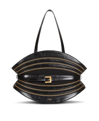 Medium Shuffle Zips Bag In Calfskin Leather