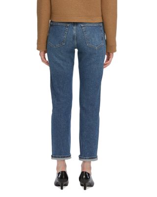 The Borrowed High Rise Ankle Slim Leg Jeans in Nebula