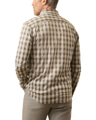 Coastline Knit Plaid Button Down Shirt 