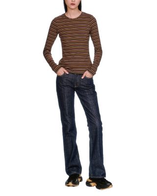 Venetian Stripe Long Sleeve Top