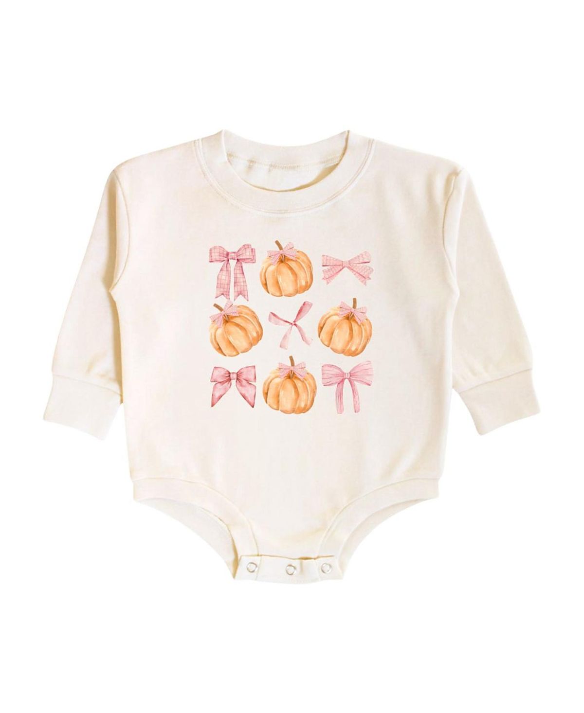 Sweet Wink Girls' Coquette Pumpkin Long Sleeve Romper - Baby