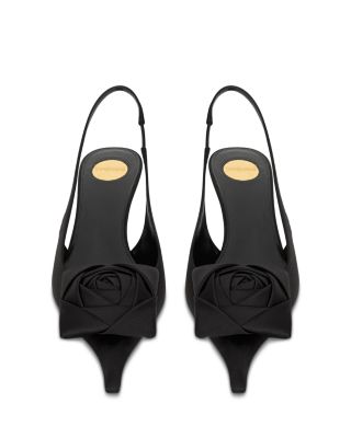 Women's Dakota Slingback Pumps in Leopard Silk Muslin