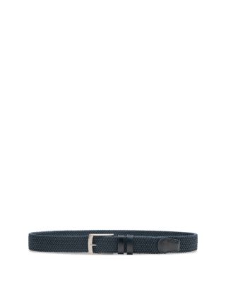 Men's Nadal Navy Leather Belt