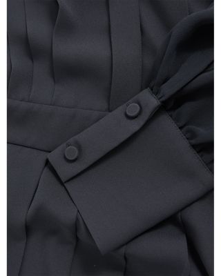 Giselle Pleat Flippy Minidress