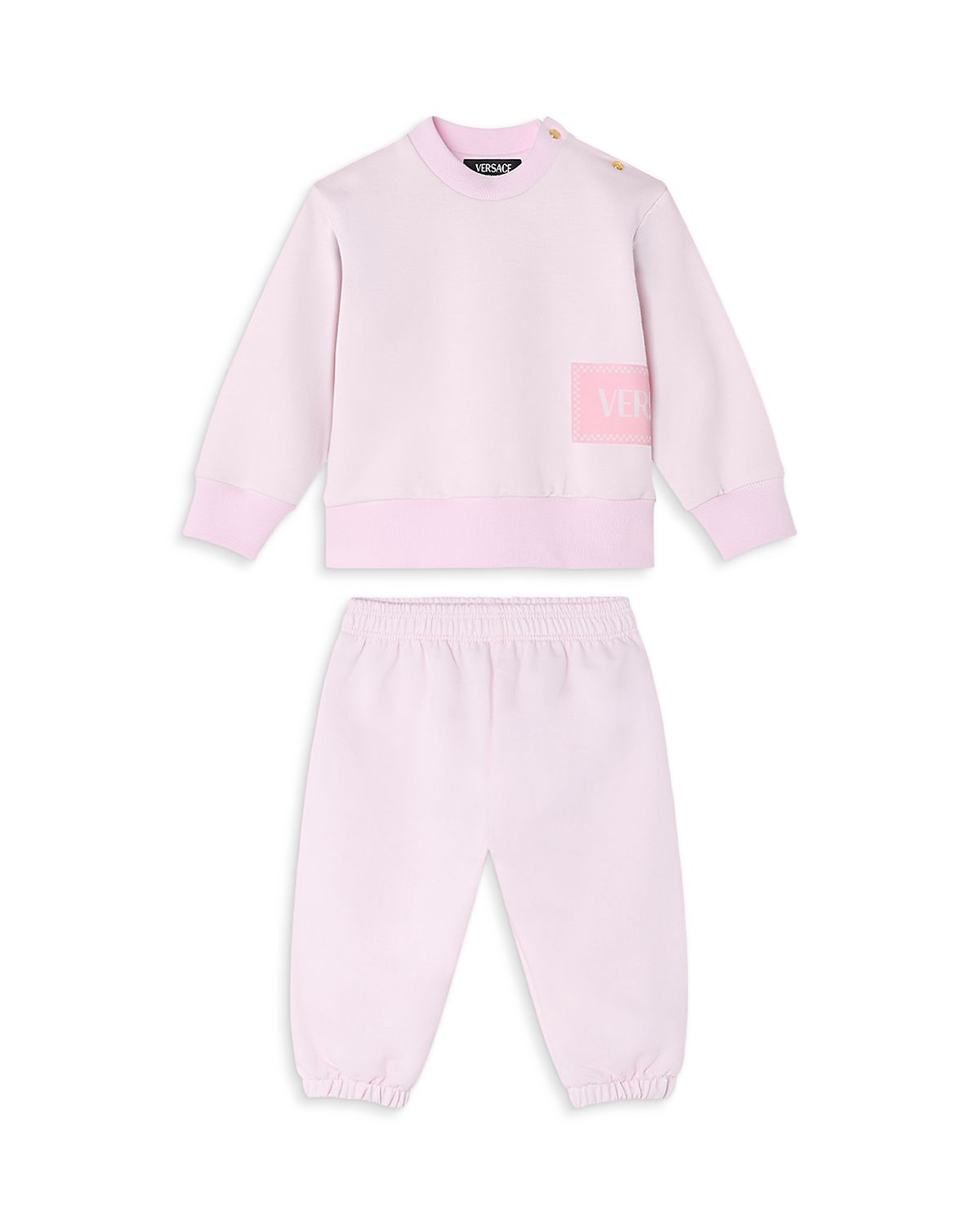 Versace Unisex 90s Logo Baby Print Fleece Top & Pants - Baby